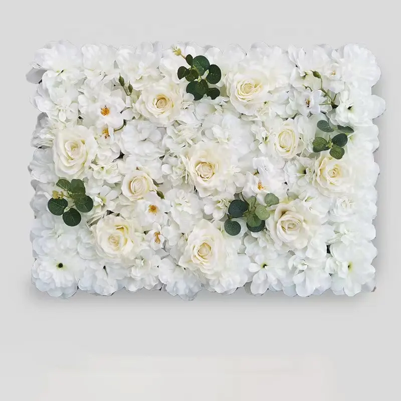 2024 Großhandel 40*60cm Kunstblumen Panel Hintergrund wand für die Hochzeit