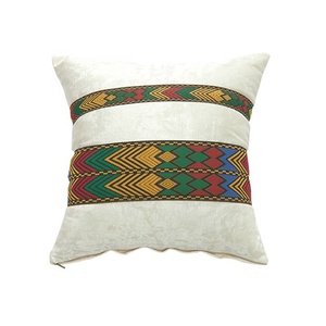 Nuovo tradizionale etiopico eritreo Tigray Oromia <span class=keywords><strong>Design</strong></span> decorativo in velluto federa per divano - Product Image 2