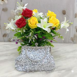 热销定制闪亮奢华女士手提包串珠闪亮晚宴手拿包舞会婚礼派对包 - Product Image 1