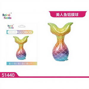 Globo de Aluminio con Forma de Cola de Sirena de 32 Pulgadas Peiyong, Decoración para Fiestas, Modelo 51440 - Product Image 1