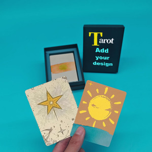 Caja de 78 cartas de Tarot con soporte de madera, personalizable, crea mi propio diseño, astrología clásica, significados - Product Image 2