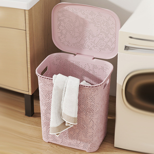 <span class=keywords><strong>Panier</strong></span> à <span class=keywords><strong>linge</strong></span> en plastique à motif floral avec couvercle, <span class=keywords><strong>panier</strong></span> de <span class=keywords><strong>tri</strong></span> et de rangement pour les vêtements sales de la mère et du bébé, <span class=keywords><strong>panier</strong></span> à <span class=keywords><strong>linge</strong></span> en plastique - Product Image 4