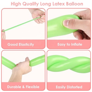 Globos de Látex Largos Multicolores de 360° <span class=keywords><strong>para</strong></span> Decoración, Graduación, <span class=keywords><strong>Cumpleaños</strong></span>, Bodas, Navidad, Fiestas, Suministros <span class=keywords><strong>para</strong></span> Fiestas, 360q - Product Image 4