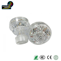 AC24V IP65 étanche RGBW LED Amusement Cabochon Light 45MM Auto préprogrammé 1-16 E14 corps en plastique pour parcs à thème