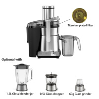 Mixeur centrifuge multifonctionnel électrique en acier inoxydable 4-en-1 puissant 1000W pour la cuisine (vente en gros)