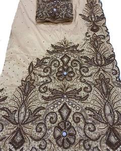 Fourniture directe d'usine Style africain travail à la main broderie perlée somali George Wrapper pour les femmes de l'Inde - Product Image 2