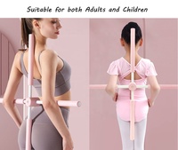 Bâton de yoga croisé d'occasion pour l'exercice du dos et des épaules, entraînement physique, thérapie physique pour la cyphose et la scoliose