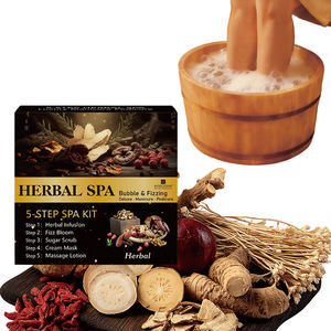 <span class=keywords><strong>Kit</strong></span> <span class=keywords><strong>de</strong></span> Pedicura Spa con Burbujas Detox <span class=keywords><strong>de</strong></span> Lujo con Aroma Herbal, 5 Pasos, Exfoliante <span class=keywords><strong>de</strong></span> Azúcar Herbal Fizz Bloom, Crema, Mascarilla, Loción <span class=keywords><strong>de</strong></span> Masaje, Tratamiento <span class=keywords><strong>para</strong></span> Pies - Product Image 1