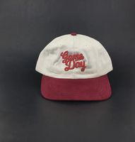Gorra de béisbol de algodón sin Estructura suave unisex de dos tonos de 5 paneles con logotipo personalizado nuevo