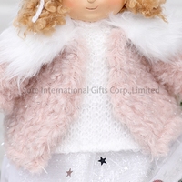 SOTE - Poupées roses mignonnes de 20 pouces, jouets en peluche assis, ensemble adorable garçon et fille, décoration intérieure pour Noël et la Saint-Valentin
