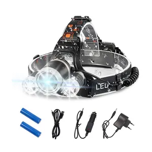 Super Bright Miner Waterproof Camping Mining Rechargeable Headlight Bic Head Torch Flash Light Lamp Led Headlamp