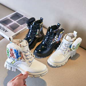 Thiết Kế Mới Bé Bé Cô Gái Giày Bán Buôn Thời Trang Mắt Cá Chân Trẻ Em Của Cao Su Khởi Động Tùy Chỉnh Mùa Đông Trẻ Em Giản Dị Khởi Động Ấm Áp - Product Image 2