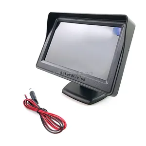 Car Rearview System 4.3 Inch Monitor Universal 1din Mp5 Wince Car Radio Dvd Player Vehicle Dashboard Usb Plastic 4.3inch 800*480