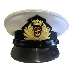 ROYAL UK MERCHANT NAVY หมวกแก๊ปทรงบักเก็ตสีกรมท่าสำหรับทุกเพศ สวมใส่สบาย ปรับได้ทุกฤดูกาล ผ้าฝ้ายผสมโพลีเอสเตอร์ ทรงหลวม - Product Image 1