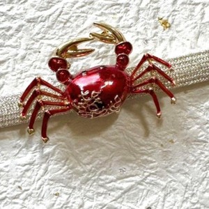 Simple simulación cangrejo diseño hombres mujeres broche Pin traje abrigo disfraz accesorios, boda vacaciones fiesta <span class=keywords><strong>pareja</strong></span> - Product Image 3