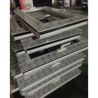 Fenêtre à battant en aluminium à double vitrage Low-E, cadre 6063, isolation phonique, certifiée Energy Star, certifiée CE, résistante aux ouragans