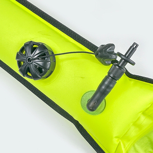 Boya de tubo de señal de salchicha de seguridad inflable para buceo, boya de superficie de alta calidad profesional de 150x15cm (SMB) - Product Image 3