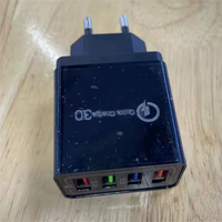 Chargeur mural USB 4 ports QC3.0 à chargement rapide, prise UE/US, adaptateur secteur portable de voyage, logo personnalisé, vente en gros directe usine