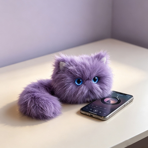 Advanced AI-powered smart chat <b>cat</b> <b>plush</b> toy, educational <b>plush</b> doll, daily companion for children, and emotional support - Product Image 1