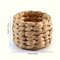 Anneaux de serviette en rotin naturel faits à la main en gros, porte-serviettes en canne naturelle pour une décoration de table élégante
