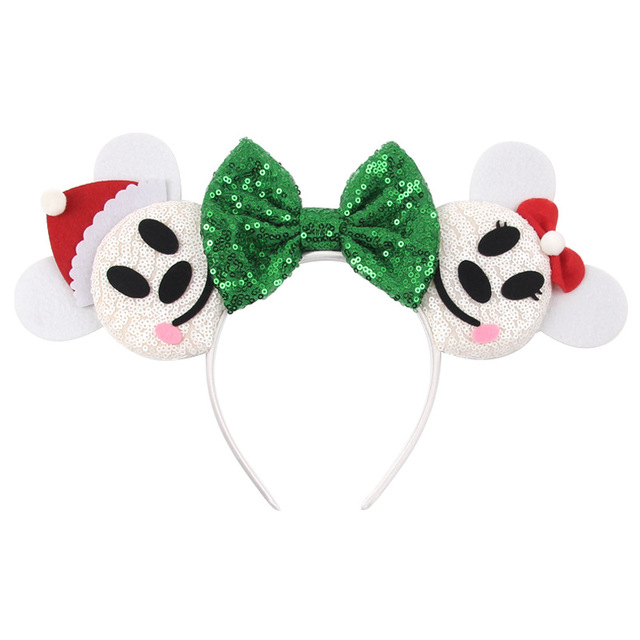 Children's Christmas Series Cartoon Antlers Snowflake Bow Mouse Ears Hair Accessories Headband Factory Wholesale