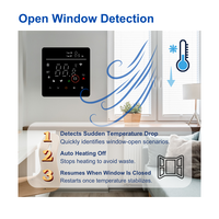 Termostato Eléctrico para Calefacción por Suelo Radiante, Controlador Digital de Temperatura Ambiente, Termostato Programable de Pared