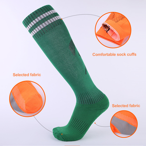 Calze da Calcio per Ragazzi <span class=keywords><strong>con</strong></span> Logo Personalizzato, Fondo in Spugna, Antiscivolo, Traspiranti, Lunghe fino al Ginocchio per Sport di Squadra - Product Image 4