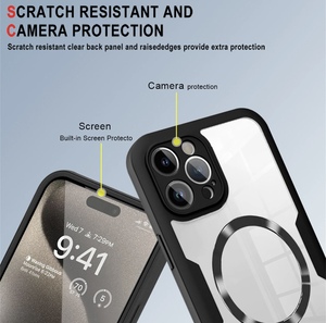 <span class=keywords><strong>Coque</strong></span> de téléphone magnétique 360° transparente intégrale <span class=keywords><strong>avant</strong></span> et arrière pour <span class=keywords><strong>iPhone</strong></span> 17 16 15 <span class=keywords><strong>11</strong></span> 12 13 14 <span class=keywords><strong>Pro</strong></span> <span class=keywords><strong>Max</strong></span> avec protection d'écran en silicone et acrylique - Product Image 6