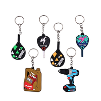 Porte-clés personnalisé en caoutchouc silicone avec logo 2D pour moto, porte-clés en PVC souple 3D dessin animé, cadeaux promotionnels, porte-clés en alliage