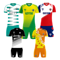 Günstige Kinder-Fußballtrikots Großhandel Individuell Bedruckt Digital-Druck Hochwertig 100% Polyester Original-Fabrikuniform