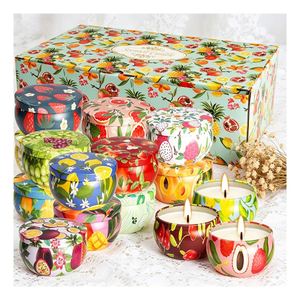 Small <b>Candle</b> Jars Gift Box Aromatic Soy Blend Wedding Favor Boutique Presentation Selection Premium Edition Elegant - Product Image 4