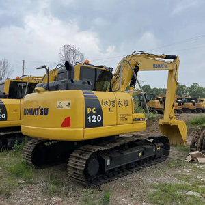 Venta caliente barato usado Komatsu excavadora PC120 pequeña máquina excavadora Japón hizo 12T Crawler usado Komatsu pc120 excavadora en Stock - Product Image 1