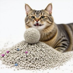 Bentonite de sable de litière pour chat ABSORBANT de haute qualité Dongnai avec parfum et bonne agglutination - Product Image 1