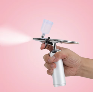 Set de Pistola de Aerografía para Arte de Uñas y Tatuajes - Exclusivo de <span class=keywords><strong>Facebook</strong></span>, Boquilla de 0.3mm, Mini Compresor de 25PSI - Product Image 4