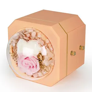 Verpakking Lade Sieraden Top Versieren Sieraden Vierkante True Rose Luxe Eeuwige Bloem Gift Box