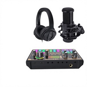 Podcast Desktop Recording Musical Full Set <b>Microphone</b> Noise Cancelling Live Broadcast Sound Card Multiple Sound Effects Monitor - Product Image 3