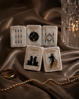 Jeu de tuiles de mahjong américain de luxe Celestial Pearl, tuiles de mahjong en acrylique design