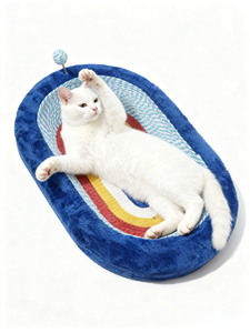 Tiragraffi per Gatti in Sisal Grande Nido per Gatti 2 in 1 Giocattolo per Affilare le Zampe Letto per Gatti Quattro Stagioni Certificato FSC - Product Image 1