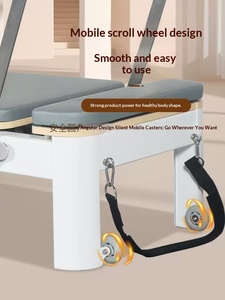 ProReach Pilates Core Bed Reformer Blanc |   Support réglable en alliage d'aluminium durable pour usage commercial et domestique, idéal pour studio de yoga et tutorat privé - Product Image 5