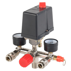 Ensemble de pressostat Bama 175 PSI pour compresseur électrique automatique, pièces de rechange avec manomètres et vannes - Product Image 1