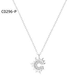 Collar de moda con circonita C0296 para mujer, joyería de alta calidad - Product Image 1