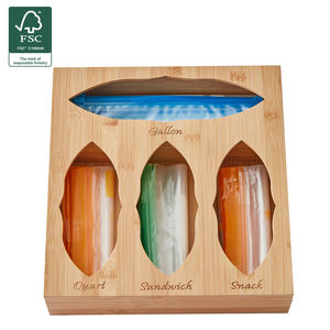 Bolsa Ziplock de bambú, organizador de almacenamiento para cajones, impresión láser, sándwich de alimentos, bolsa de plástico - Product Image 3