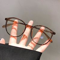 Monture de lunettes optiques ultra-légères de style coréen pour femmes, couleur unie, pour grands visages, anti-lumière bleue, effet amincissant