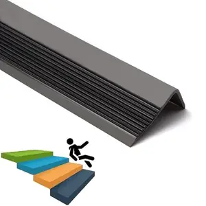 Antislip L-Vormige Traprandbeschermer Vinyl Antislip Traphoekstrips Rubberen Strips Voor Binnen En Buiten/En Kleuterschool