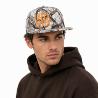 Casquette de baseball 5 panneaux décontractée à imprimé camouflage et rayures latérales, ajustable, pour le printemps-été 2026 – Protection solaire universelle
