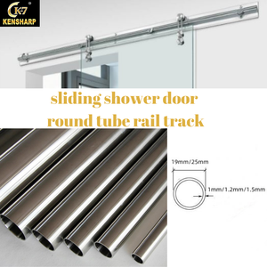 Kensharp kính đôi cửa trượt trarck ống tròn phụ kiện trượt con lăn tắm trarck - Product Image 5