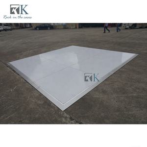 Pista de baile de madera de 1M * 1m con borde de aluminio Pista de baile firme portátil - Product Image 3