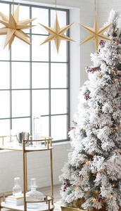 Décoration suspendue <span class=keywords><strong>en</strong></span> bois grainé personnalisée par le fabricant, étoile 3D, décoration de cadeau chinoise, décoration suspendue pour amis et famille - Product Image 3