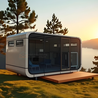 Cabine préfabriquée de pomme portative mobile de bureau de conteneur modulaire de 20 pieds adaptée aux familles d'accueil, aux résidences d'hôtel, etc.