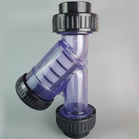 Filtro de colador Y de CPVC y PVDF, resistente a los ácidos y álcalis, resistente a la corrosión, modelo PVC Y, pedido mínimo, 1 pieza